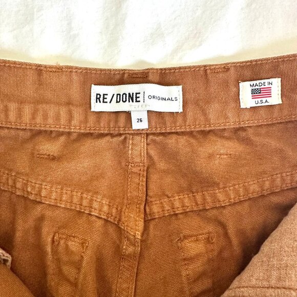 RE/DONE Brown Stove Pipe Jeans - Picture 9 of 12